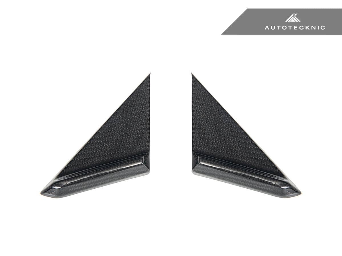Kies-Motorsports AutoTecknic USA AutoTecknic Dry Carbon Side Mirror Wind Deflector Set - Porsche 992