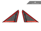 Kies-Motorsports AutoTecknic USA AutoTecknic Dry Carbon Side Mirror Wind Deflector Set - Porsche 992