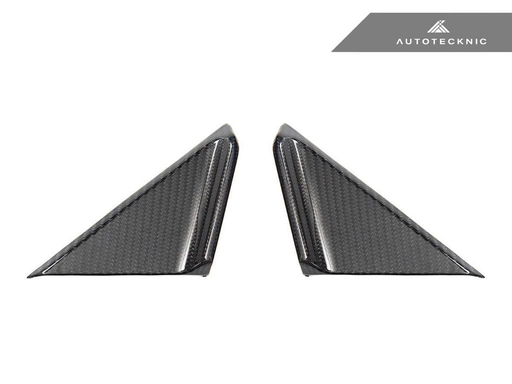 Kies-Motorsports AutoTecknic USA AutoTecknic Dry Carbon Side Mirror Wind Deflector Set - Porsche 992