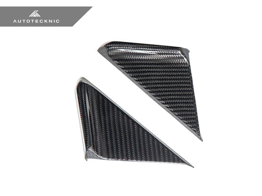 Kies-Motorsports AutoTecknic USA AutoTecknic Dry Carbon Side Mirror Wind Deflector Set - Porsche 992
