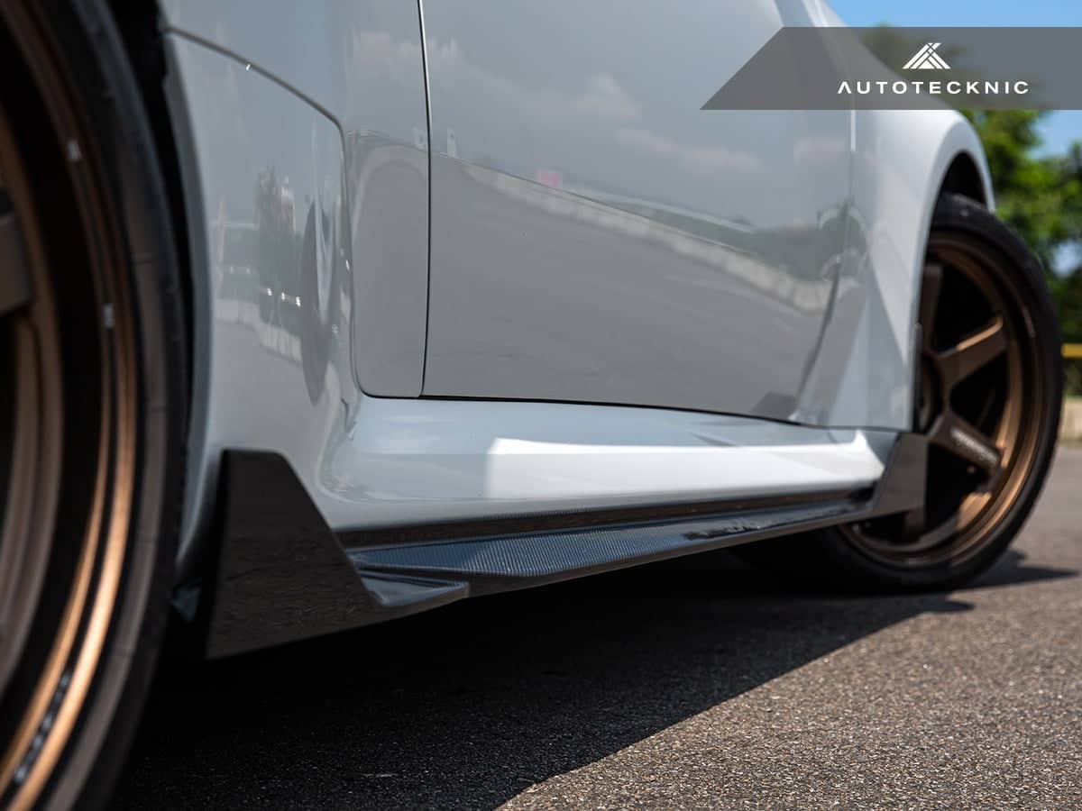AutoTecknic Dry Carbon Side Skirt Extension Set V2 - BMW G87 M2 Secondary image