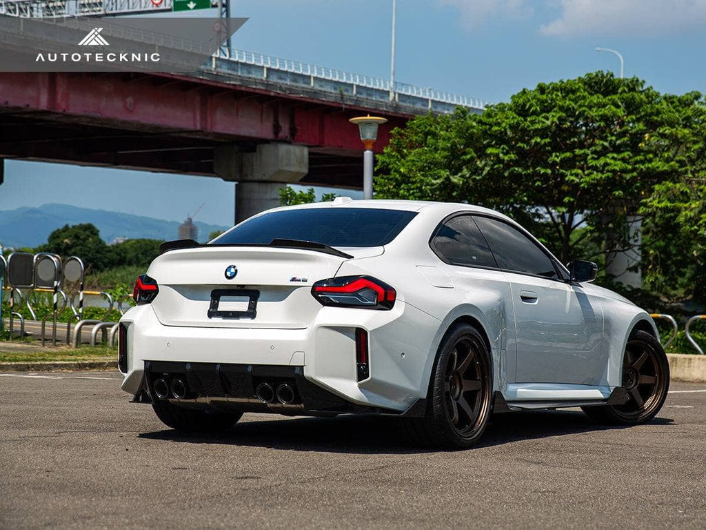 Kies-Motorsports AutoTecknic USA AutoTecknic Dry Carbon Side Skirt Extension Set V2 - BMW G87 M2 G87 M2