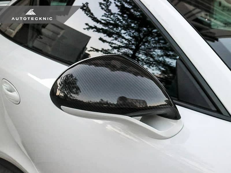 Kies-Motorsports AutoTecknic USA AutoTecknic Dry Carbon Sport Design Mirror Covers - Porsche 991 Turbo | GT3 | GT4