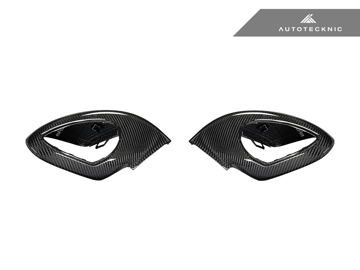 Kies-Motorsports AutoTecknic USA AutoTecknic Dry Carbon Sport Design Mirror Covers - Porsche 991 Turbo | GT3 | GT4