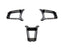 Kies-Motorsports AutoTecknic USA AutoTecknic Dry Carbon Steering Wheel Spoke Trim Set - Porsche 991/ 981/ 718