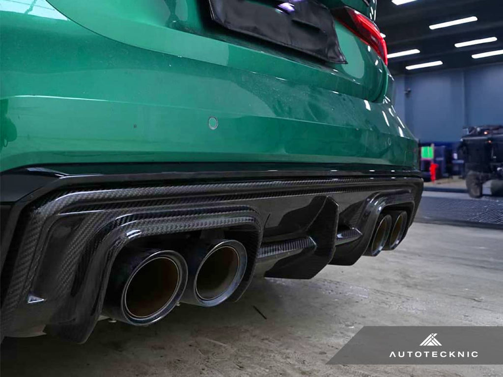 Kies-Motorsports AutoTecknic USA AutoTecknic Dry Carbon Versus Rear Diffuser - G80/ G81 M3 | G82/ G83 M4