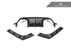 Kies-Motorsports AutoTecknic USA AutoTecknic Dry Carbon Versus Rear Diffuser Set - F80 M3 | F82/ F83 M4
