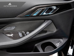 Kies-Motorsports AutoTecknic USA AutoTecknic Dry Carbon Window Switch Panel Trim Set - G22 4-Series