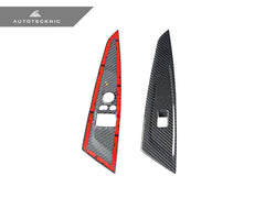 Kies-Motorsports AutoTecknic USA AutoTecknic Dry Carbon Window Switch Panel Trim Set - G22 4-Series