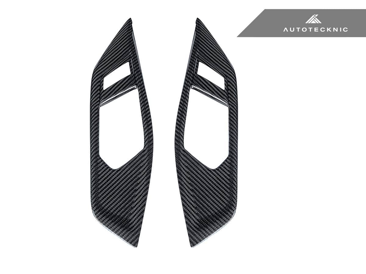 Kies-Motorsports AutoTecknic USA AutoTecknic Dry Carbon Window Switch Panel Trim Set - G22 4-Series G22 4-Series LHD / Gloss Finish / Yes - Add Interior Door Handle Trim Set