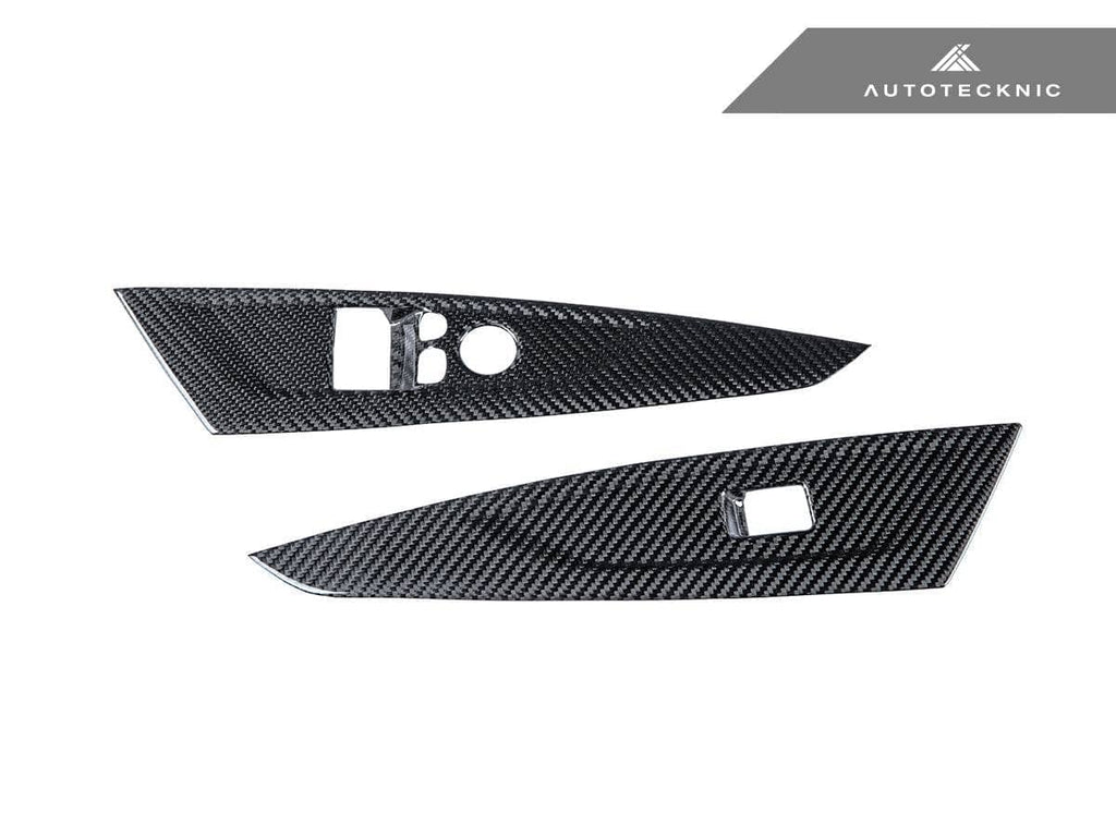 Kies-Motorsports AutoTecknic USA AutoTecknic Dry Carbon Window Switch Panel Trim Set - G82 M4