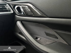 Kies-Motorsports AutoTecknic USA AutoTecknic Dry Carbon Window Switch Panel Trim Set - G82 M4