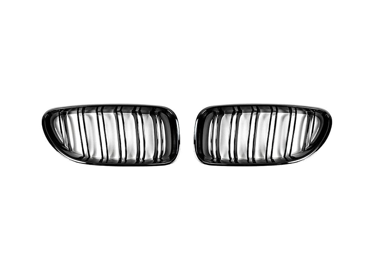 Kies-Motorsports AutoTecknic USA AutoTecknic Dual-Slat Glazing Black Front Grille Set - BMW F06 Gran Coupe | F12 Coupe | F13 Cabrio | 6-Series & M6 Main image