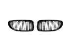 Kies-Motorsports AutoTecknic USA AutoTecknic Dual-Slat Glazing Black Front Grille Set - BMW F06 Gran Coupe | F12 Coupe | F13 Cabrio | 6-Series & M6