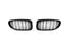 Kies-Motorsports AutoTecknic USA AutoTecknic Dual-Slat Glazing Black Front Grille Set - BMW F06 Gran Coupe | F12 Coupe | F13 Cabrio | 6-Series & M6