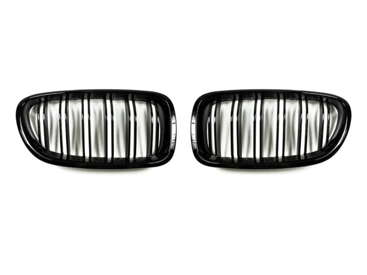 Kies-Motorsports AutoTecknic USA AutoTecknic Dual-Slat Glazing Black Front Grille Set - BMW F10 5-Series | M5 Main image