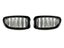 Kies-Motorsports AutoTecknic USA AutoTecknic Dual-Slat Glazing Black Front Grille Set - BMW F10 5-Series | M5
