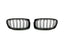 Kies-Motorsports AutoTecknic USA AutoTecknic Dual-Slat Glazing Black Front Grille Set - F30 3-Series
