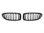 Kies-Motorsports AutoTecknic USA AutoTecknic Dual-Slat Glazing Black Front Grille Set - F32/ F36 4-Series | F80 M3 | F82 M4