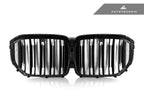 Kies-Motorsports AutoTecknic USA AutoTecknic Dual-Slat Gloss Black Front Grille - G05 X5 LCI G05 X5 LCI 2024-Up
