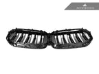 Kies-Motorsports AutoTecknic USA AutoTecknic Dual-Slat Gloss Black Front Grille - G05 X5 LCI G05 X5 LCI 2024-Up