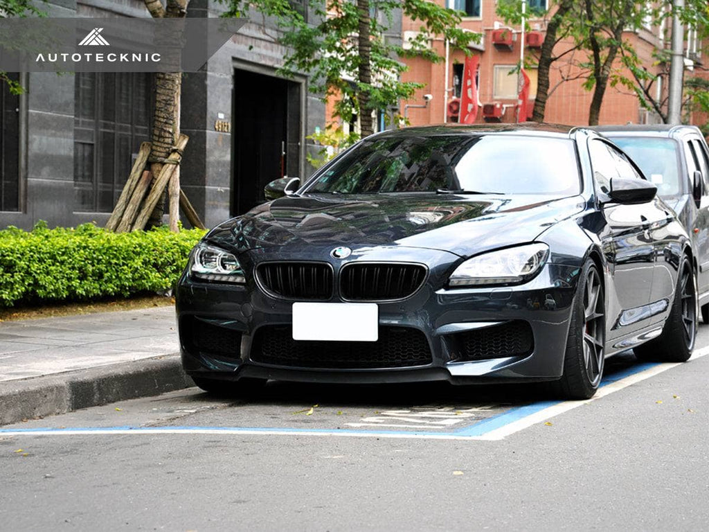 Kies-Motorsports AutoTecknic USA AutoTecknic Dual-Slats Carbon Fiber Front Grille Set - BMW F06 Gran Coupe | F12 Coupe | F13 Cabrio | 6-Series & M6