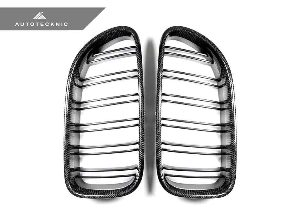 Kies-Motorsports AutoTecknic USA AutoTecknic Dual-Slats Carbon Fiber Front Grille Set - BMW F06 Gran Coupe | F12 Coupe | F13 Cabrio | 6-Series & M6