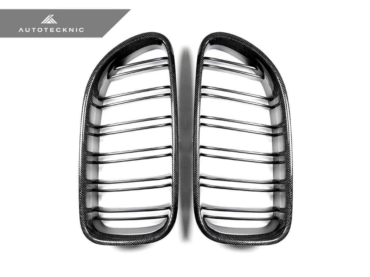 Kies-Motorsports AutoTecknic USA AutoTecknic Dual-Slats Carbon Fiber Front Grille Set - BMW F06 Gran Coupe | F12 Coupe | F13 Cabrio | 6-Series & M6