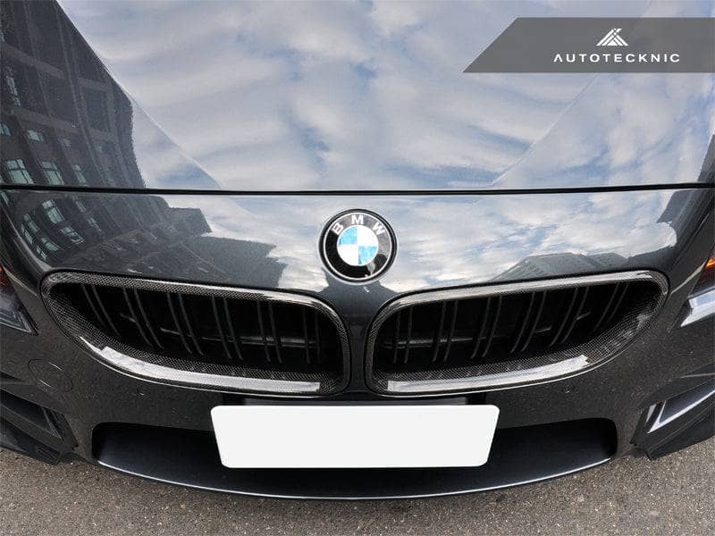 Kies-Motorsports AutoTecknic USA AutoTecknic Dual-Slats Carbon Fiber Front Grille Set - BMW F06 Gran Coupe | F12 Coupe | F13 Cabrio | 6-Series & M6
