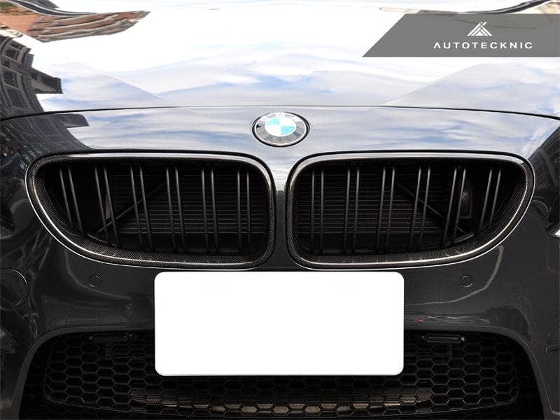 Kies-Motorsports AutoTecknic USA AutoTecknic Dual-Slats Carbon Fiber Front Grille Set - BMW F06 Gran Coupe | F12 Coupe | F13 Cabrio | 6-Series & M6