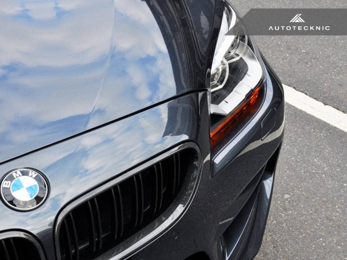 Kies-Motorsports AutoTecknic USA AutoTecknic Dual-Slats Carbon Fiber Front Grille Set - BMW F06 Gran Coupe | F12 Coupe | F13 Cabrio | 6-Series & M6