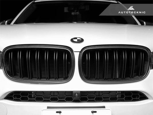Kies-Motorsports AutoTecknic USA AutoTecknic Dual-Slats Carbon Fiber Front Grille Set - F15 X5 | F85 X5M & F16 X6 | F86 X6M