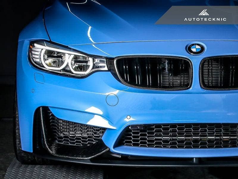 Kies-Motorsports AutoTecknic USA AutoTecknic Dual-Slats Carbon Fiber Front Grille Set - F32/ F36 4-Series | F80 M3 | F82 M4 Main image