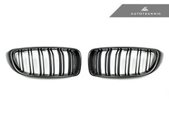 Kies-Motorsports AutoTecknic USA AutoTecknic Dual-Slats Carbon Fiber Front Grille Set - F32/ F36 4-Series | F80 M3 | F82 M4