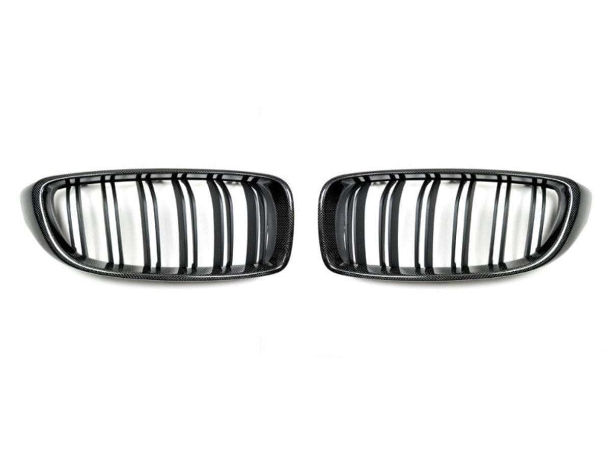 Kies-Motorsports AutoTecknic USA AutoTecknic Dual-Slats Carbon Fiber Front Grille Set - F32/ F36 4-Series | F80 M3 | F82 M4 Main image