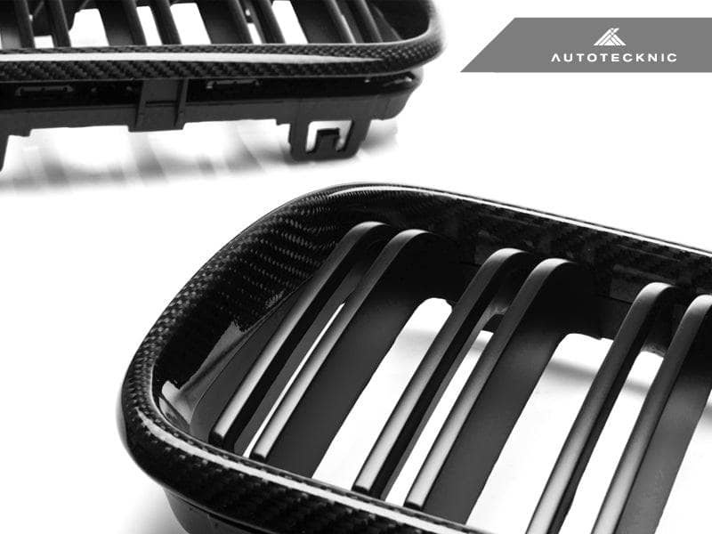 Kies-Motorsports AutoTecknic USA AutoTecknic Dual-Slats Carbon Fiber Front Grille Set - F87 M2 | F22 2-Series 2X2 Twill Weave