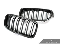 Kies-Motorsports AutoTecknic USA AutoTecknic Dual-Slats Carbon Front Grille Set - F30 3-Series Sedan | F31 3-Series Wagon