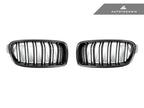 Kies-Motorsports AutoTecknic USA AutoTecknic Dual-Slats Carbon Front Grille Set - F30 3-Series Sedan | F31 3-Series Wagon