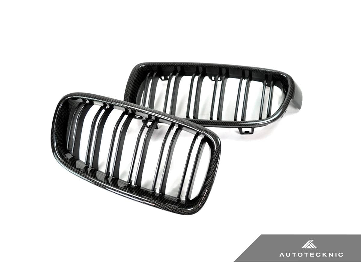 AutoTecknic Dual-Slats Carbon Front Grille Set - F30 3-Series Sedan | F31 3-Series Wagon Secondary image