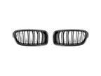 Kies-Motorsports AutoTecknic USA AutoTecknic Dual-Slats Carbon Front Grille Set - F30 3-Series Sedan | F31 3-Series Wagon