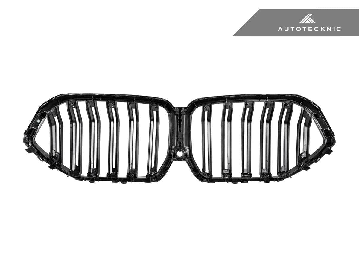 Kies-Motorsports AutoTecknic USA AutoTecknic Dual-Slats Dry Carbon Front Grille - G06 X6 Pre-LCI Dry Carbon Surround & Gloss Black Center-Slats