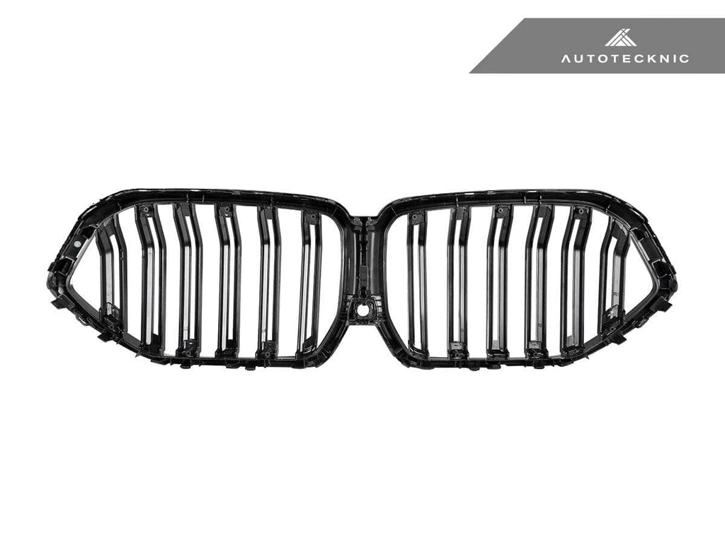 Kies-Motorsports AutoTecknic USA AutoTecknic Dual-Slats Dry Carbon Front Grille - G06 X6 Pre-LCI Dry Carbon Surround & Gloss Black Center-Slats