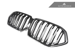 Kies-Motorsports AutoTecknic USA AutoTecknic Dual-Slats Dry Carbon Front Grille - G06 X6 Pre-LCI Dry Carbon Surround & Gloss Black Center-Slats