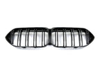 Kies-Motorsports AutoTecknic USA AutoTecknic Dual-Slats Gloss Black Front Grille - BMW F44 2-Series Gran Coupe
