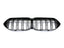 Kies-Motorsports AutoTecknic USA AutoTecknic Dual-Slats Gloss Black Front Grille - BMW F44 2-Series Gran Coupe