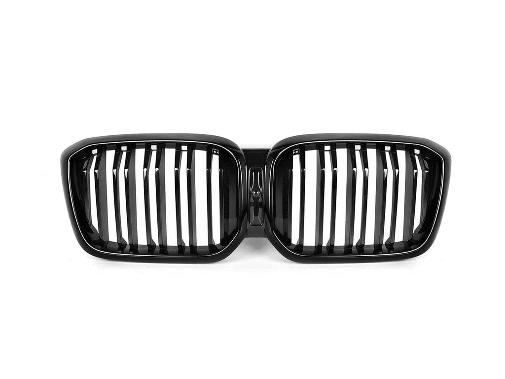 Kies-Motorsports AutoTecknic USA AutoTecknic Dual-Slats Gloss Black Front Grille - BMW G01 X3 | G02 X4 LCI