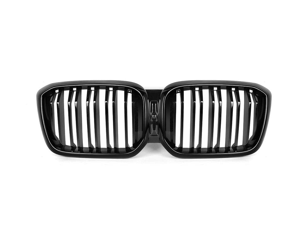 Kies-Motorsports AutoTecknic USA AutoTecknic Dual-Slats Gloss Black Front Grille - BMW G01 X3 | G02 X4 LCI