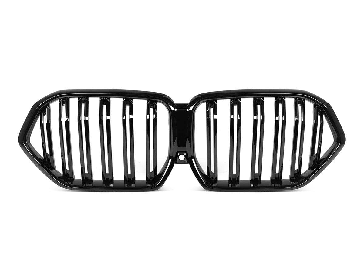 Kies-Motorsports AutoTecknic USA AutoTecknic Dual-Slats Gloss Black Front Grille - BMW G06 X6 LCI G06 X6 LCI 2024-Up / Gloss Black