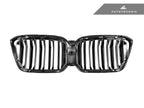Kies-Motorsports AutoTecknic USA AutoTecknic Dual-Slats Gloss Black Front Grille - G01 X3 | G02 X4 LCI