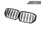 Kies-Motorsports AutoTecknic USA AutoTecknic Dual-Slats Gloss Black Front Grille - G05 X5 Pre-LCI